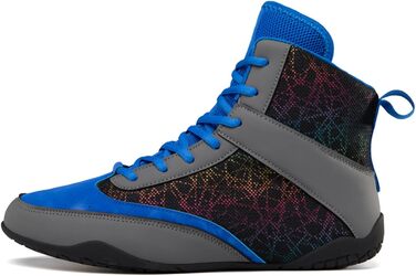 Жіночі боксові черевики для фітнесу та кікбоксингу. Спортивні, неслизькі кросівки для занять воркауту. Білі, сірі, розмір 35 EU