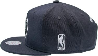 Кепка Mitchell & Ness NBA Flat Visor Snapback, унісекс, чорний/білий