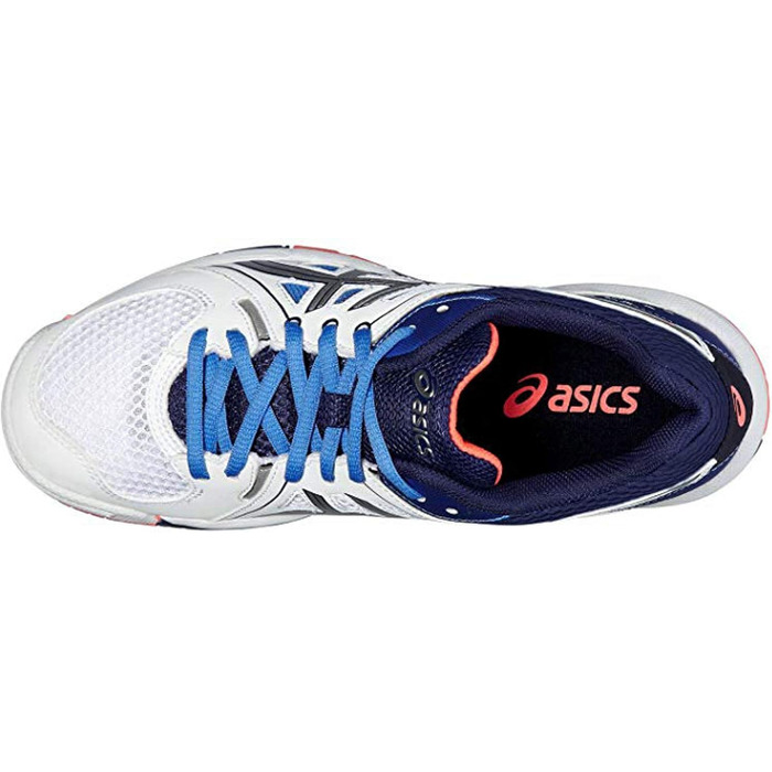 Жіночі волейбольні кросівки Asics Gel-Task, 42.5 EU, білий, білий, блакитний, корал