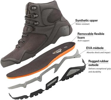 Чоловічі трекінгові черевики NORTIV 8, водонепроникні, для хайкінгу (44 EU, Коричневий)