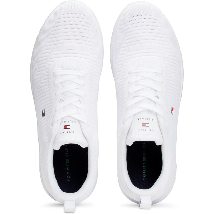 Кросівки Tommy Hilfiger Runner Corporate Knit Rib для чоловіків (43 EU, білий)