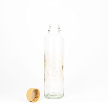 Скляна пляшка для води Carrybottles 0,7 л Inhale & Exhale, спортивна, BPA-free, герметична, для газованої води, виробництво Німеччина