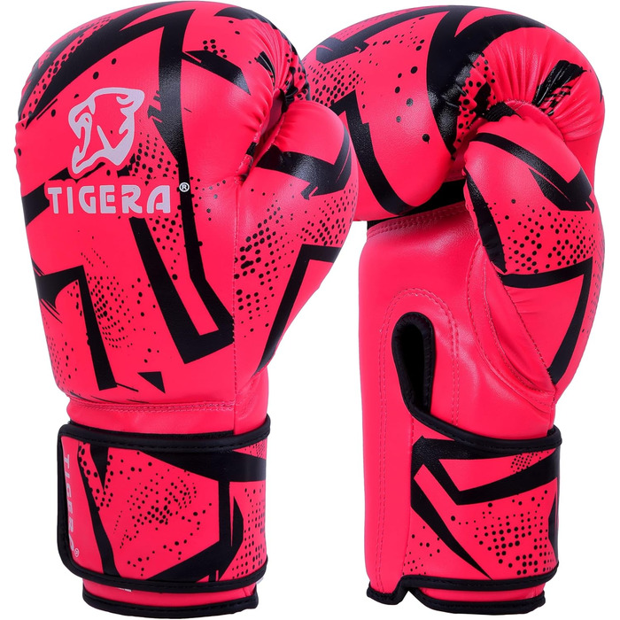 Боксерські рукавички Tigera 10oz, 12oz, 14oz, 16oz для тренувань та спарингів MMA, Муай Тай, кікбоксингу, чоловічі та жіночі, сірі