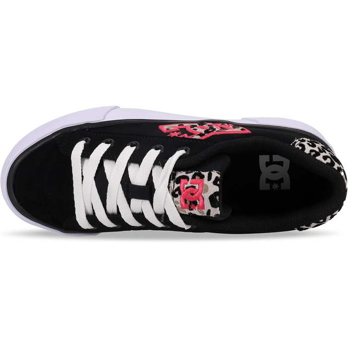 Жіночі кросівки DC Shoes Chelsea, 36 EU, чорний/рожевий леопард