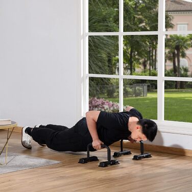 HOMCOM Паралелепіди для віджимань (2 шт) - Станція для віджимань, до 120 кг, обладнання для силових тренувань вдома