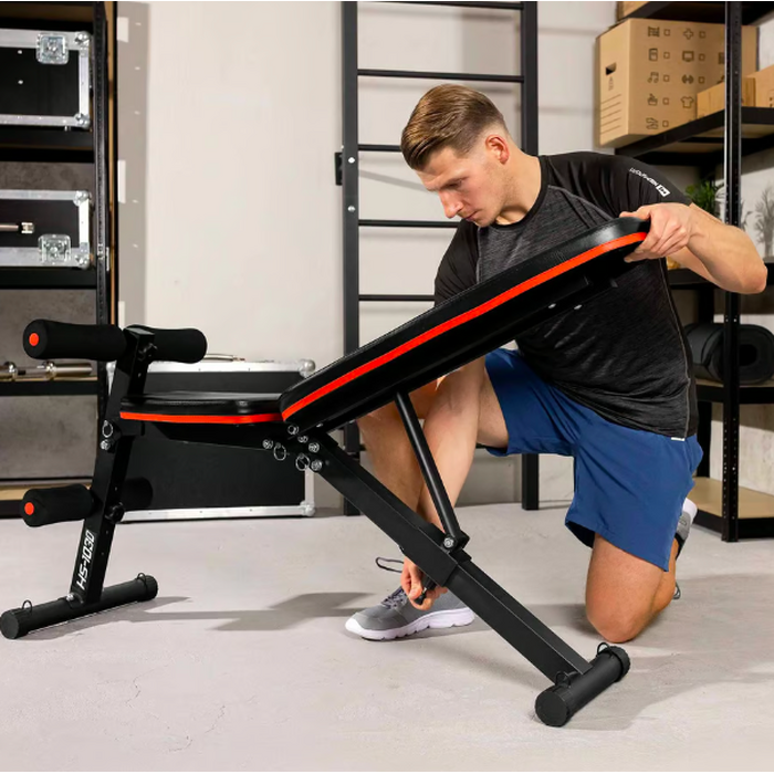 Лавка тренувальна Hop-Sport HS-1030 із фіксатором для ніг