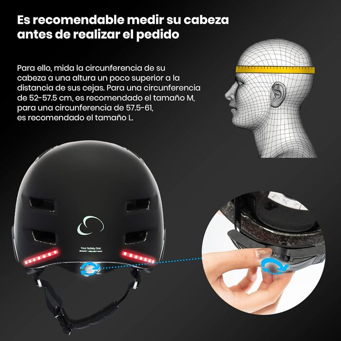 Розумний велосипедний шолом SMARTGYRO з LED-підсвічуванням