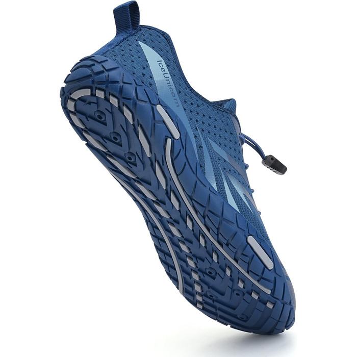 Шкарпетки для плавання IceUnicorn: шкарпетки для басейну, аквашузи, шкарпетки для серфінгу, швидковисихаючі, для жінок та чоловіків, білі, помаранчеві (39 EU, темно-синій)