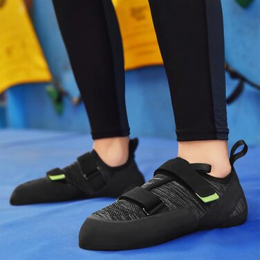 Кріпи для скелелазіння чоловічі/жіночі для залу, початківці, боулдеринг, тренувальні (46 EU, Зелений)