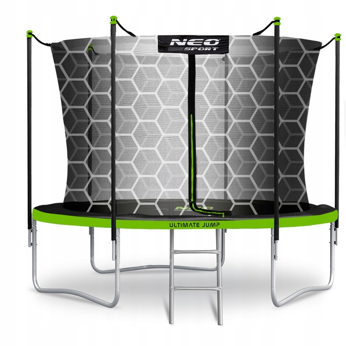 Садовий батут Neo-Sport 6ft/183см із внутрішньою сіткою та драбиною