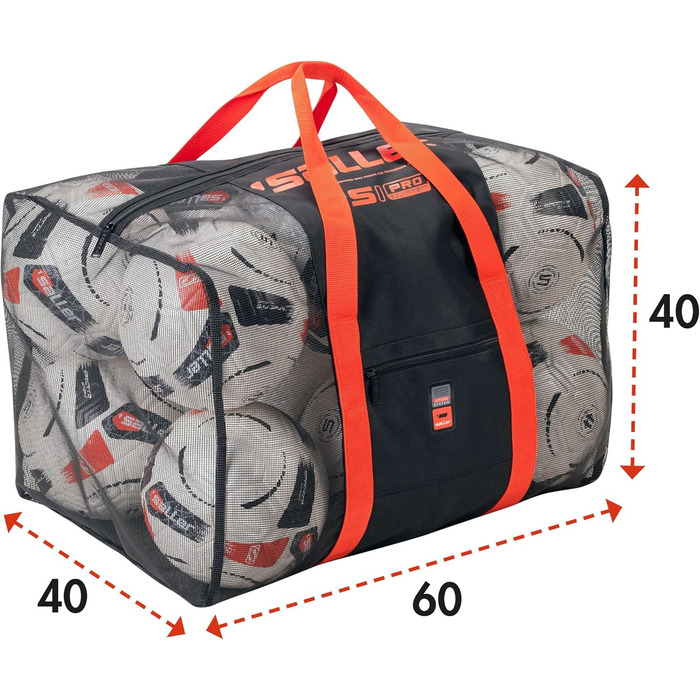 Сумка для м'ячів Saller Balltasche 12.0, 60x40x40 см, чорна