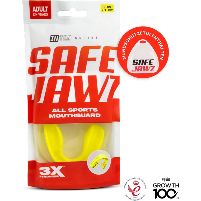 SAFEJAWZ Захист зубів для спорту: дорослі та діти. Захист для контактних видів спорту (регбі, бокс, кікбоксинг, хокей)