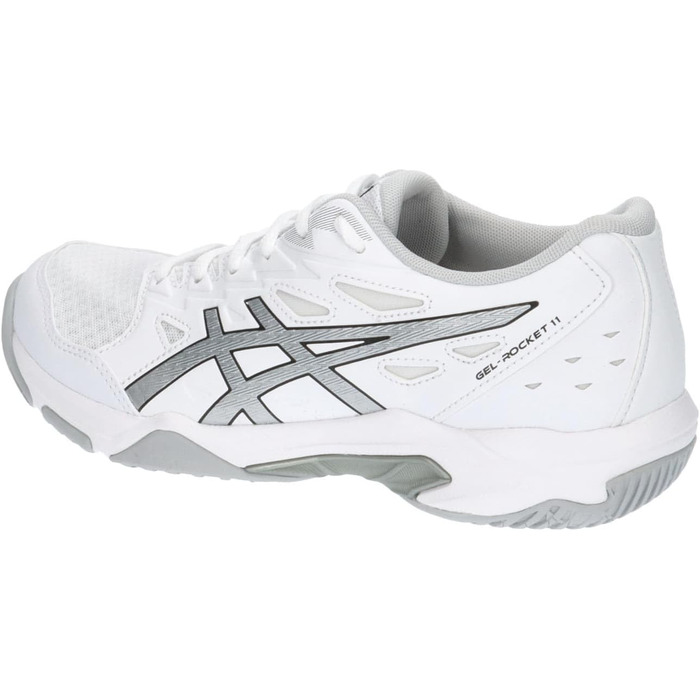 Кросівки жіночі ASICS Gel-Rocket 11, білий/сріблястий, 39.5 EU