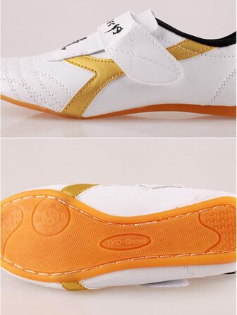 Взуття для тхеквондо Dilwe: дихаючі кросівки для кікбоксингу, тай-чі, конфу, для дорослих та дітей (34 розмір, довжина устілки 22 см)