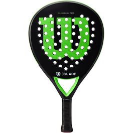 Падельна ракетка Wilson Blade Team v2, скловолокно/EVA, 370 г, чорна/неонова зелена