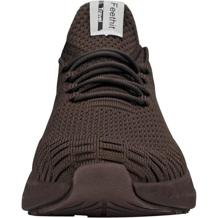 Жіночі кросівки Feethit для бігу та фітнесу: легкі, дихаючі, з гумовою підошвою. Білий, чорний, коричневий кольори. Розмір 36 EU