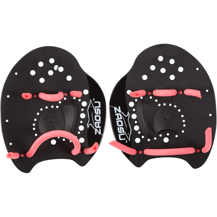 ZAOSU Ручні ласти для плавання | Тренувальні ласти для плавців та триатлонів, підійдуть для дітей та дорослих (S, Рожевий)