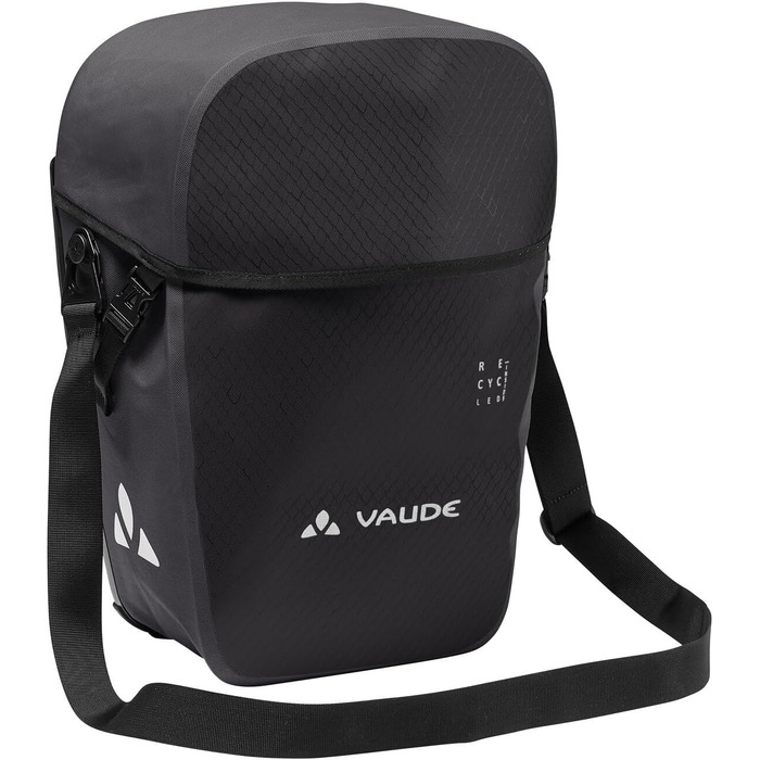 Велосумка Vaude Aqua Back Pro Single 24 л, водонепроникна, задня на багажник, чорна, Німеччина