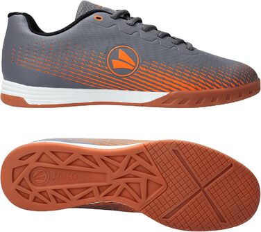 Дитячі кросівки JAKO Lightning IN для залу (Сіро-помаранчеві, 38 EU)
