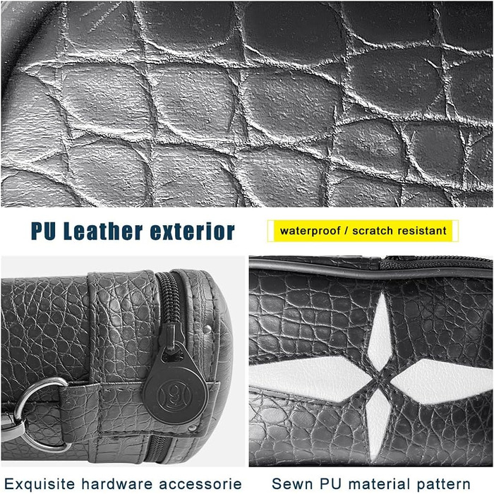 Чохол для більярдних київ на 2 киї з штучної шкіри, чорний