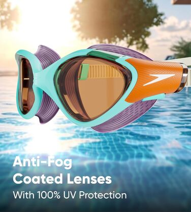 Жіночі окуляри для плавання Speedo Biofuse 2.0, сині, універсальний розмір