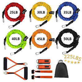 Набір гумових еспандерів для фітнесу Stackable Resistance Band: тренування всього тіла, для початківців та професіоналів, помаранчевий колір
