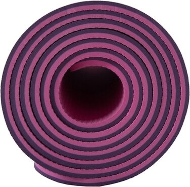 Килимок для йоги Bergmann з ремінком, TPE фітнес-килимок, спортивний килимок для йоги, пілатесу, домашніх тренувань, 183 x 61 x 0.6 см