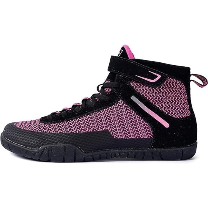 Жіночі борцовки для боксу з плоскою підошвою (36 EU, широка, Чорна троянда)