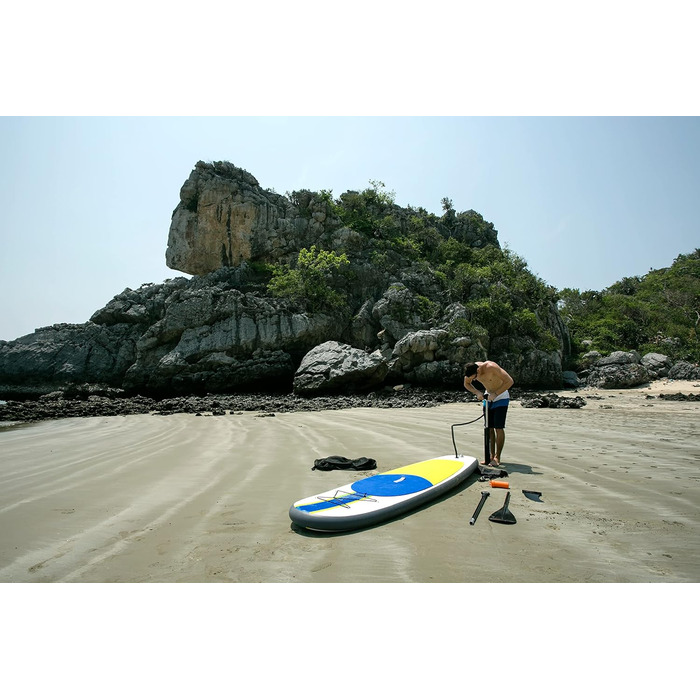Надувна SUP-дошка Blue Water Toys 3м 136кг з веслом, сидінням, насосом і рюкзаком – каяк-сет для водних видів спорту