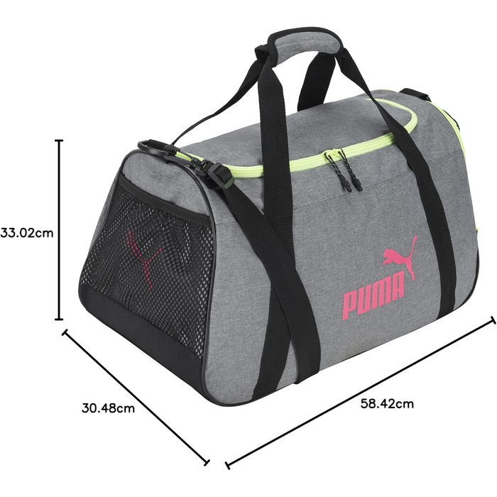 Спортивна сумка Puma Evercat Dispatch для жінок, сіра з рожевим, універсальний розмір