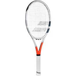 Тенісна ракетка Babolat Strike G для дорослих, біло-червона, струнована