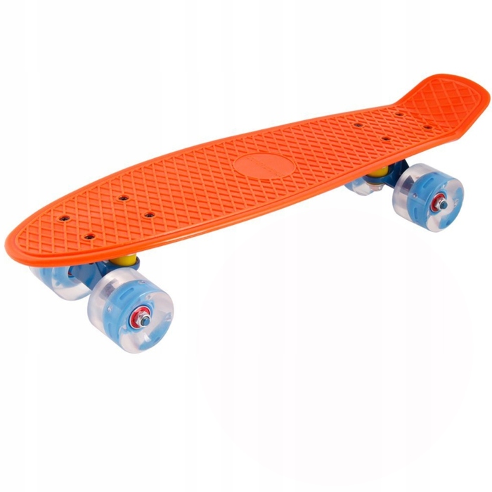 Скейтборд Aurora Classic (56 см x 14,5 см, 60 мм), багатоколірний, з LED-підсвіткою