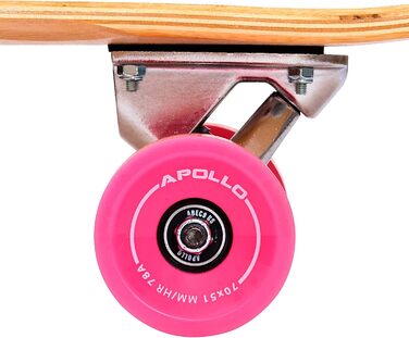Лонгборд Apollo Dancer 46x9,5 дюймів, ABEC 9, стильний круїзер для денсу, трюків і прогулянок, для початківців і профі, модель Paeonia