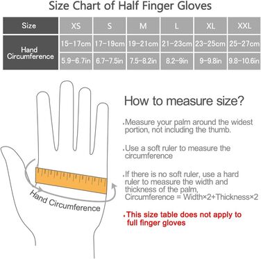 ROTTO Велосипедні рукавички напівпальці унісекс з гелевою амортизацією для MTB, шосе, фітнесу, даунхілу, чорно-сірі, XXL