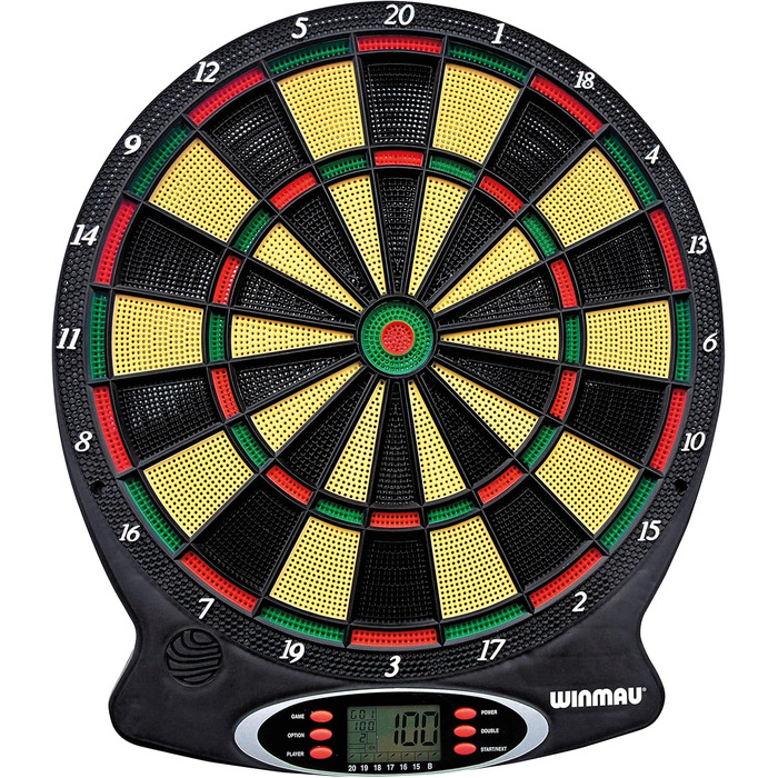 Електронна дартс-дошка WINMAU Ton Machine з м'якими наконечниками та дротиками