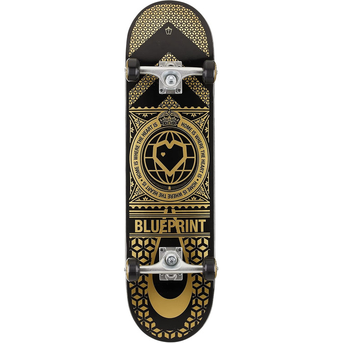 Скейтборд Centrano Blueprint Home Heart 8.125'' для дорослих, унісекс, багатокольоровий, повний комплект