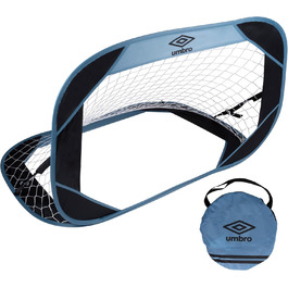 Футбольні ворота Umbro 110x78x78 см з сумкою, пластикові, для дітей і дорослих, для саду, дому та вулиці, чорні