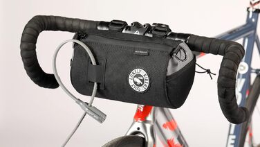ULAC COURSIER Sprint сумка для фляги 1,5 л нейлон, універсальна, 18x10 см, 2 відділення, легка, чорна/сіра