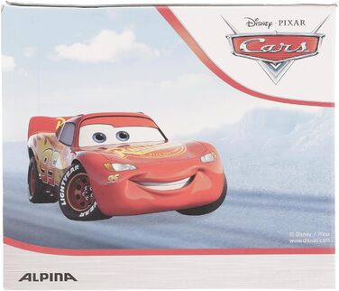 Дитячий велосипедний шолом Alpina Hackney Disney Cars, легкий, ударостійкий, з вентиляцією, можливість встановлення LED, розмір 51-56 см