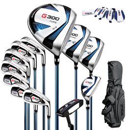 Набір гольф-клубу PGM для чоловіків – 9/12 штук, драйвер Titan #1, міцні залізи, прощальний паттер, для правшів та лівшів, 12 гольф-клубу з графітовим сердечником