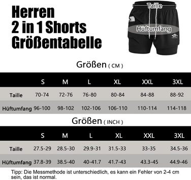 Чоловічі бігові шорти 2 в 1, спортивні шорти для занять у залі, на вулиці, для марафону, тренувань. З вбудованою кишенею та петлею для рушника. Чорний колір, розмір L