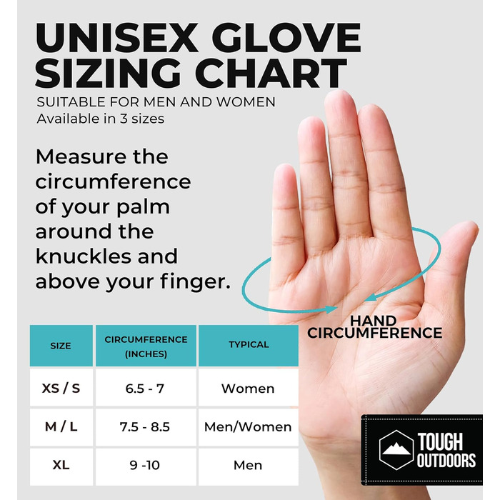 Теплі терморукавички з сенсорним екраном для зими - чорні вставки для рукавичок, підходять для SMS, їзди на велосипеді, водіння авто для чоловіків та жінок - тонкі, легкі, XL