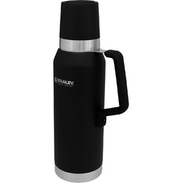Термос Stanley Master Unbreakable 750 мл Foundry Black, нержавіюча сталь, 4-шарова вакуумна ізоляція, кришка-чашка, для гарячих та холодних напоїв, підходить для посудомийної машини