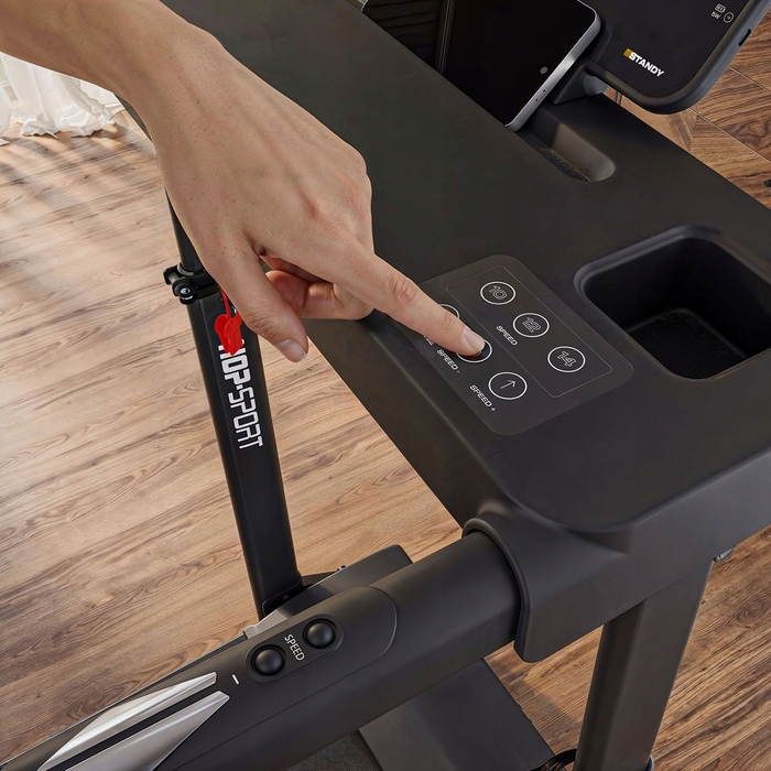 Електрична бігова доріжка Hop-Sport HS-1900LB, максимальна вага користувача до 120 кг