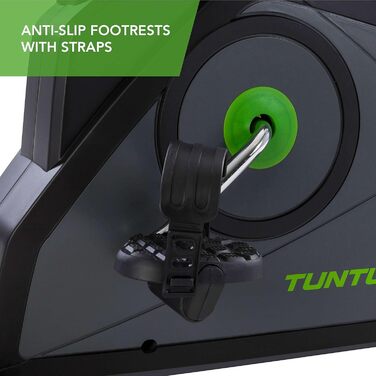 Велотренажер Tunturi Cardio Fit E30 з магнітною системою, LCD-дисплеєм, датчиками пульсу та тримачем для планшета, домашній ергометр для фітнесу
