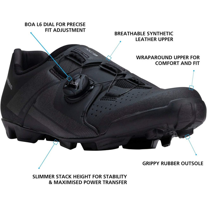 Велотуфлі Shimano RC300 чорного кольору, 36 EU (унісекс)