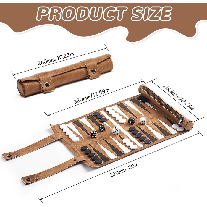 Набір для гри в шашки (бекґеммон), класичний набір для дорослих, розмір поля 32 x 26 см