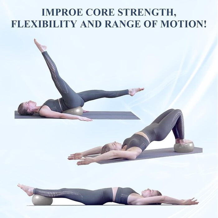 Фітбол Flintronic 55/65 см з насосом, для йоги, фітнесу, вагітності, анти-burst, товстий