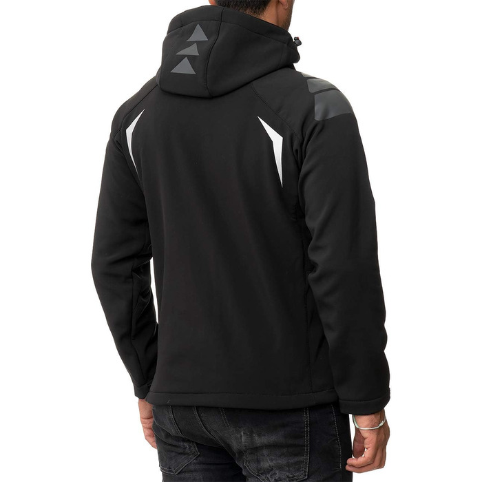 Чоловіча софтшеллова куртка Geographical Norway - функціональна, дихаюча, для активного відпочинку та походів, чорний - 03