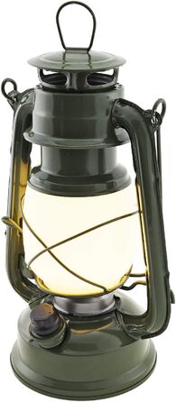 Ліхтар кемпінговий ChiliTec LED з регулюванням яскравості, вінтажний дизайн (Army Green, 23 см)